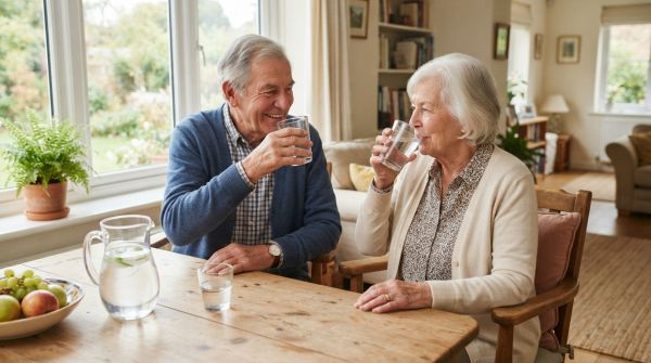 What role does hydration play in senior health in the UK?